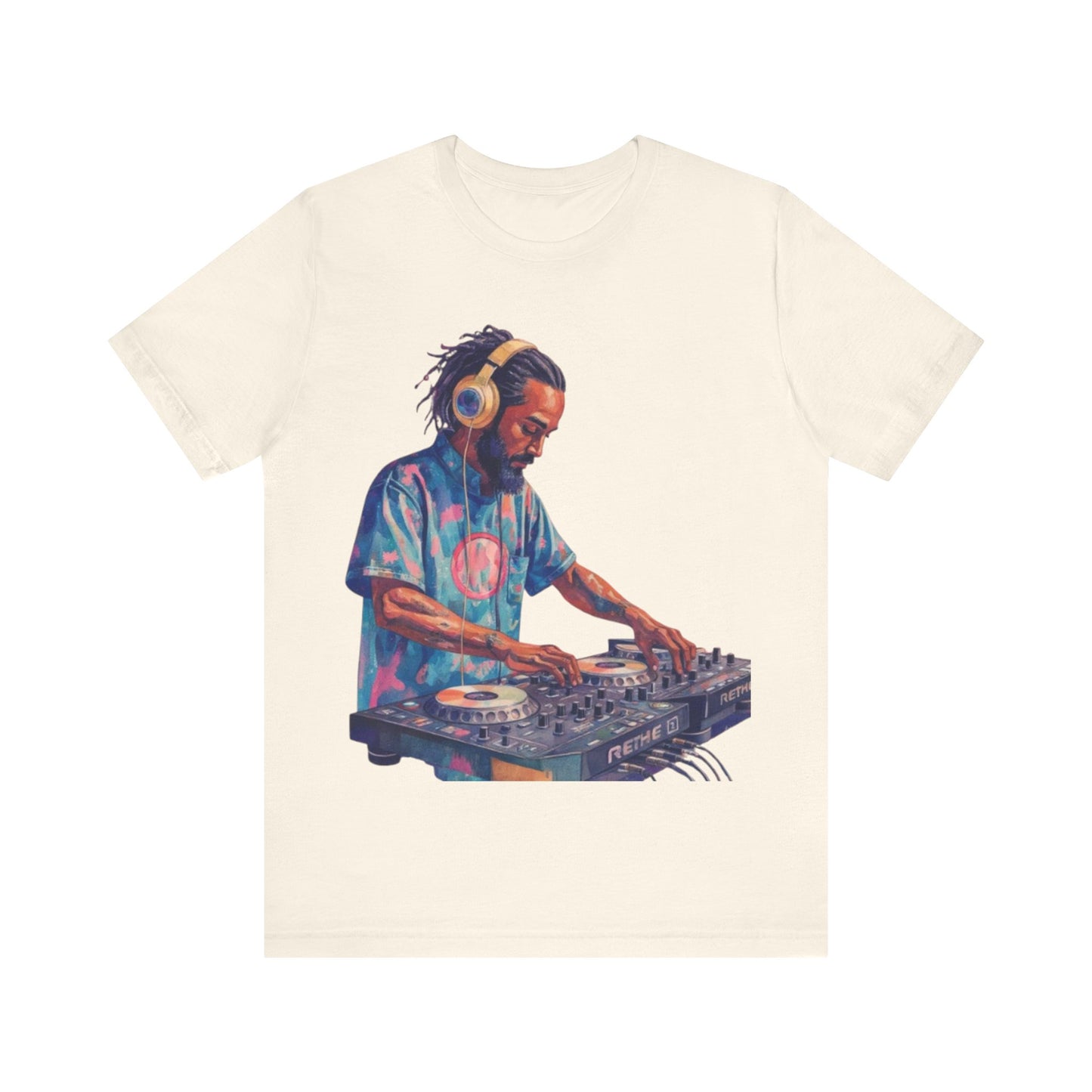 Spin & Flow: Afrocentric DJ Energy – Unisex Jersey Tee