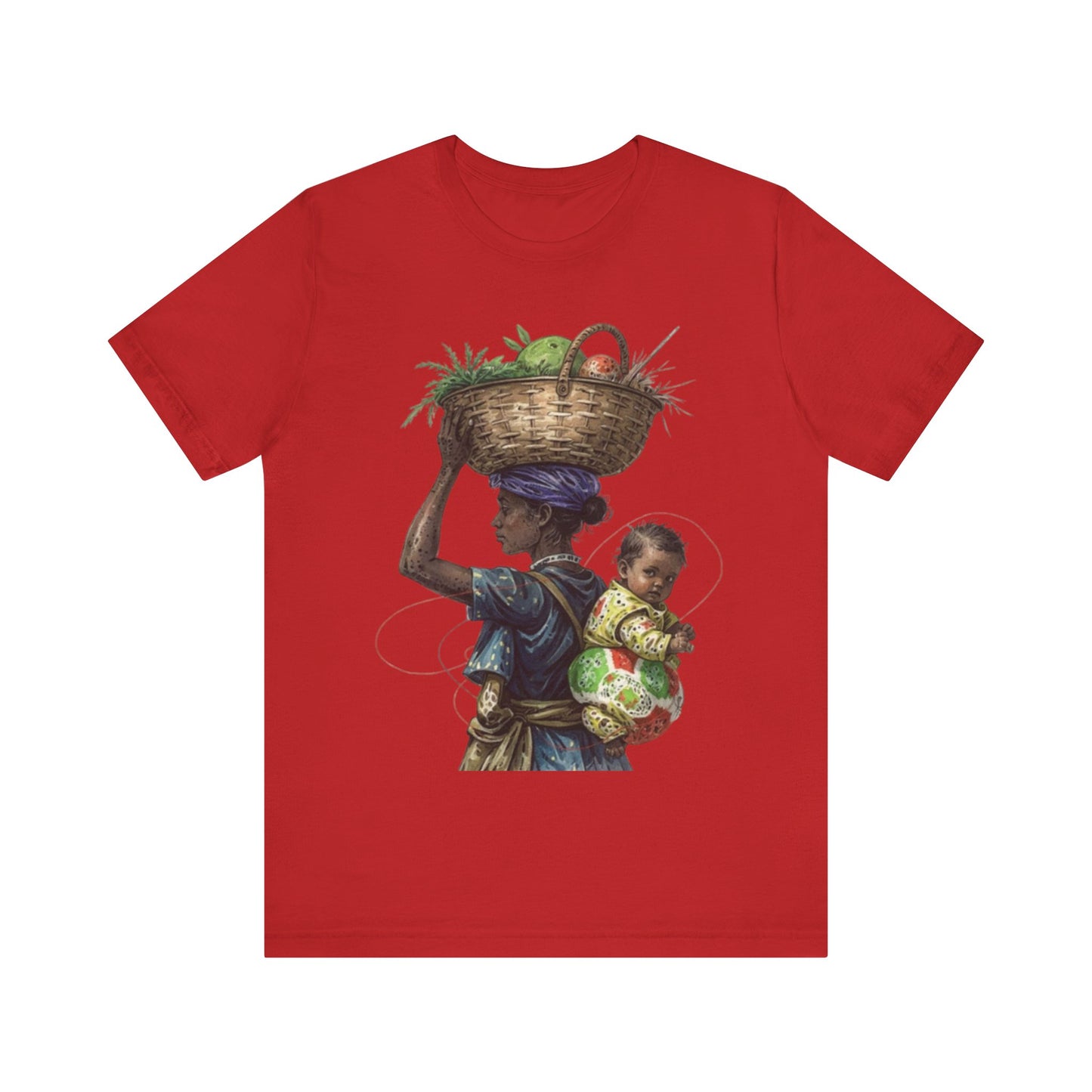 Carrying the Future: An African Mother’s Journey – Unisex Jersey Tee