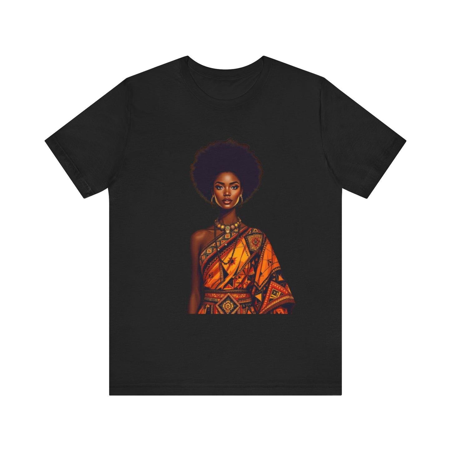 Roots of Pride: Afro Beauty in Tradition – Unisex Jersey Tee