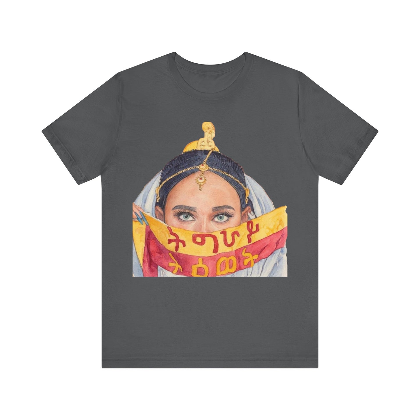 Golden Heritage – Tigrayan Woman’s Elegance | Unisex Jersey Tee