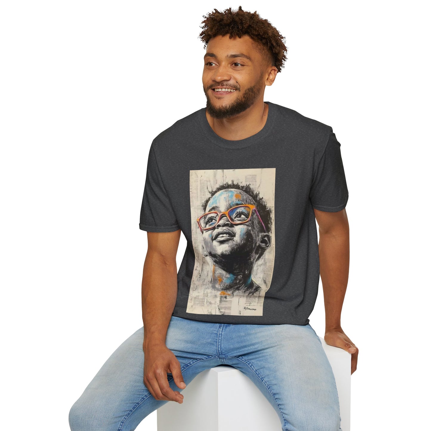 Hopeful Gaze Tee – Unisex Softstyle T-Shirt