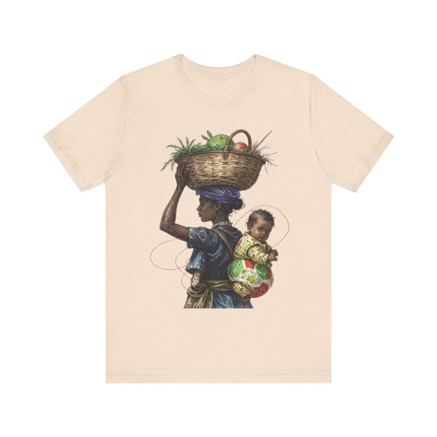 Carrying the Future: An African Mother’s Journey – Unisex Jersey Tee