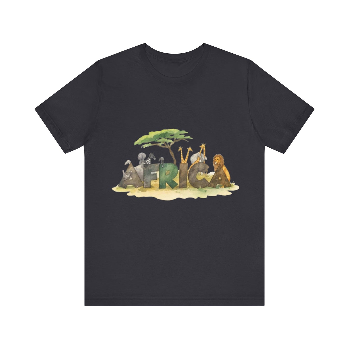 Wild Wonders: AFRICA in Nature’s Letters — Unisex Jersey Tee