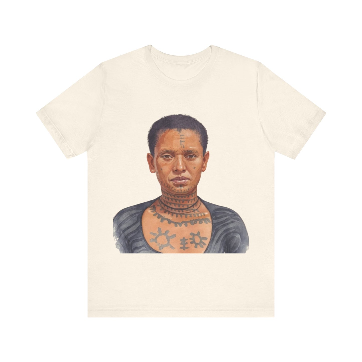 Heritage in Ink: Ethiopian Niksat Tattoos – Unisex Jersey Tee