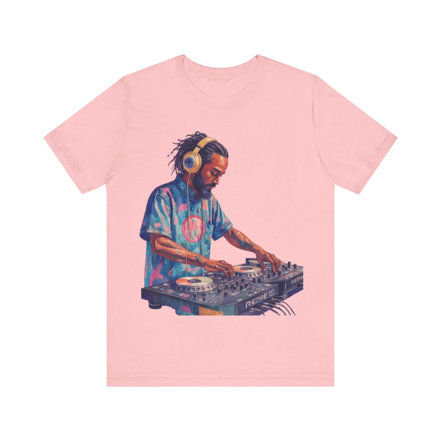 Spin & Flow: Afrocentric DJ Energy – Unisex Jersey Tee