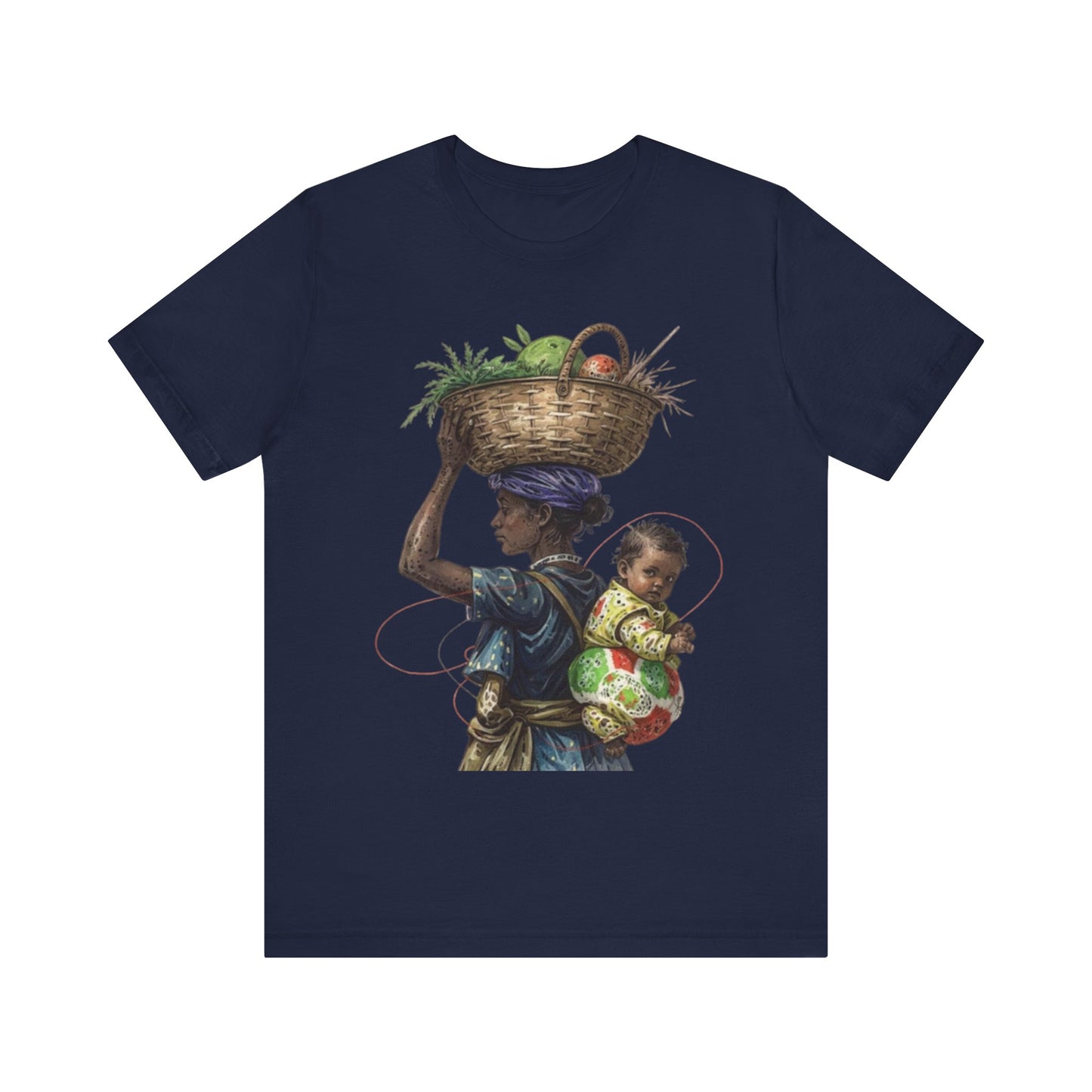 Carrying the Future: An African Mother’s Journey – Unisex Jersey Tee