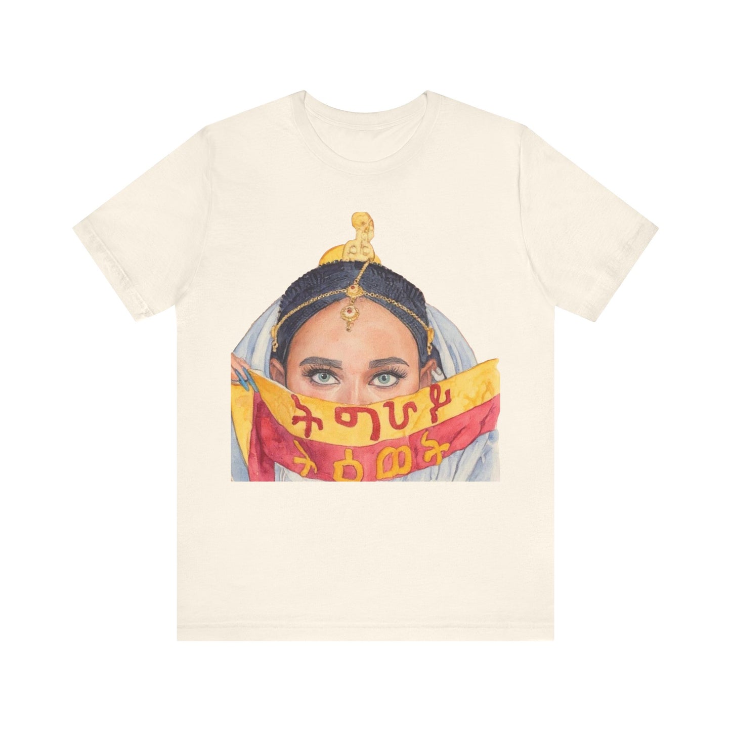 Golden Heritage – Tigrayan Woman’s Elegance | Unisex Jersey Tee