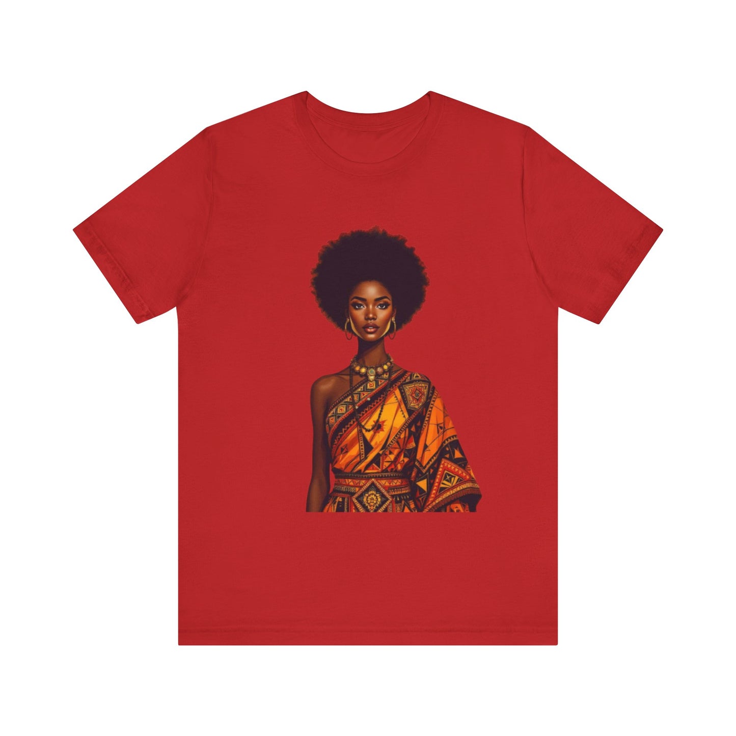 Roots of Pride: Afro Beauty in Tradition – Unisex Jersey Tee
