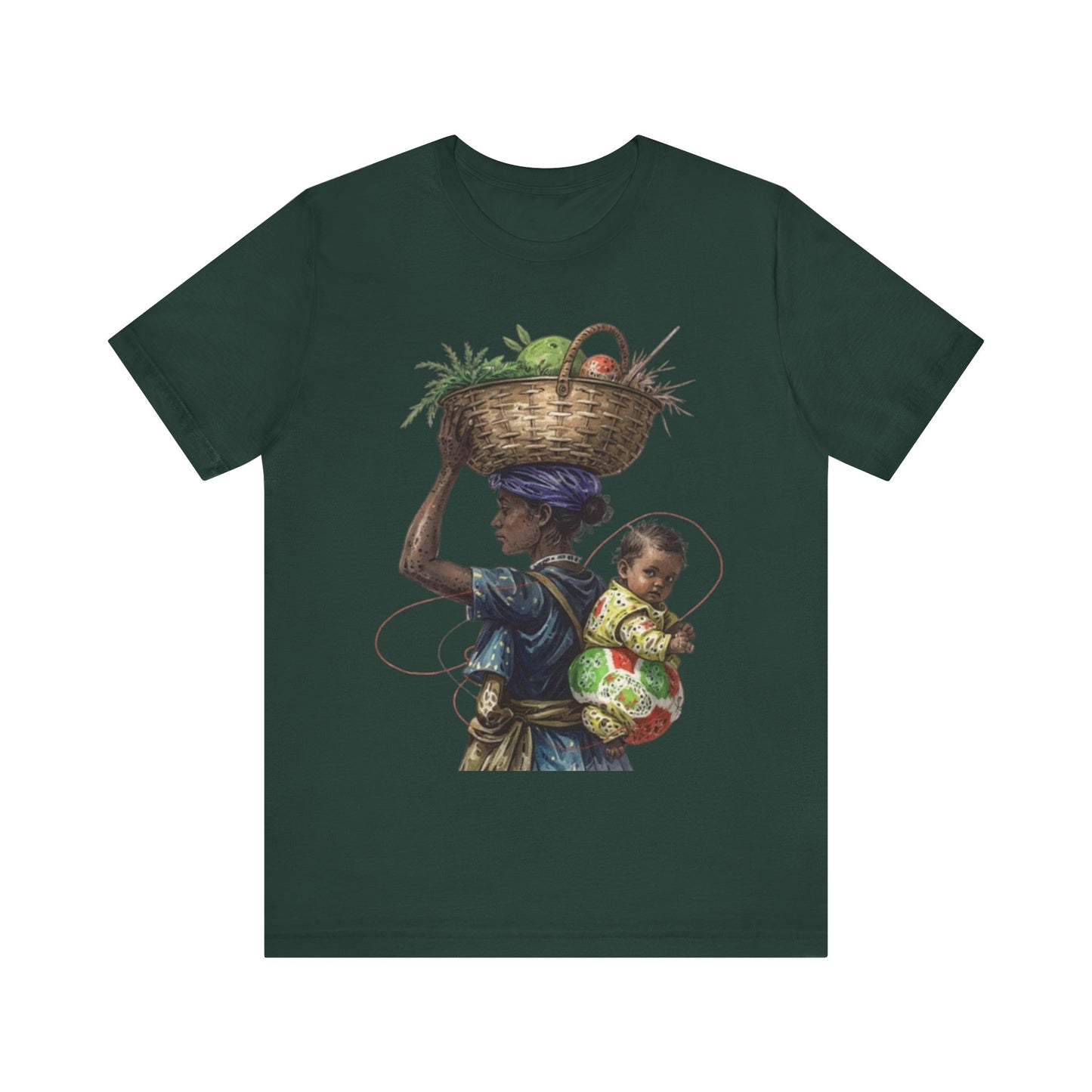 Carrying the Future: An African Mother’s Journey – Unisex Jersey Tee