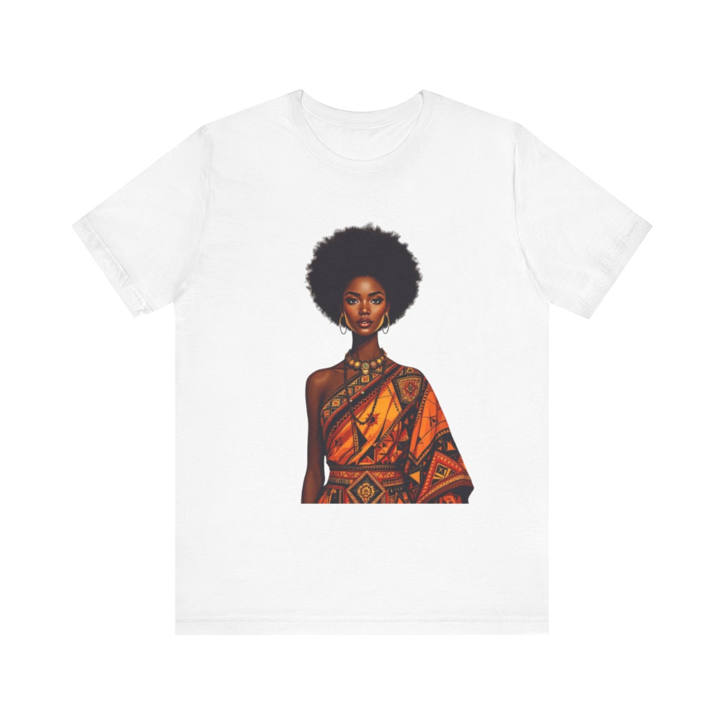 Roots of Pride: Afro Beauty in Tradition – Unisex Jersey Tee