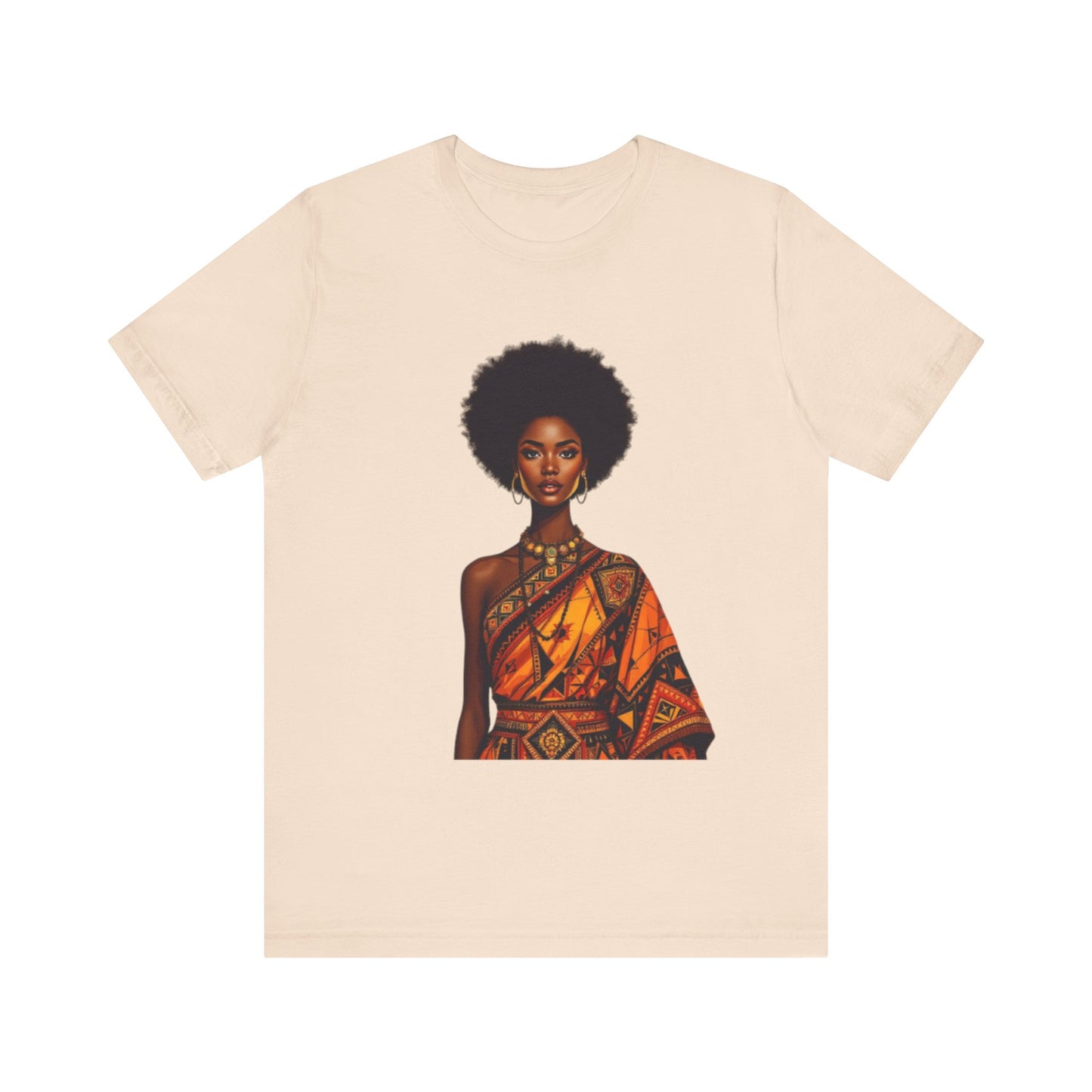 Roots of Pride: Afro Beauty in Tradition – Unisex Jersey Tee