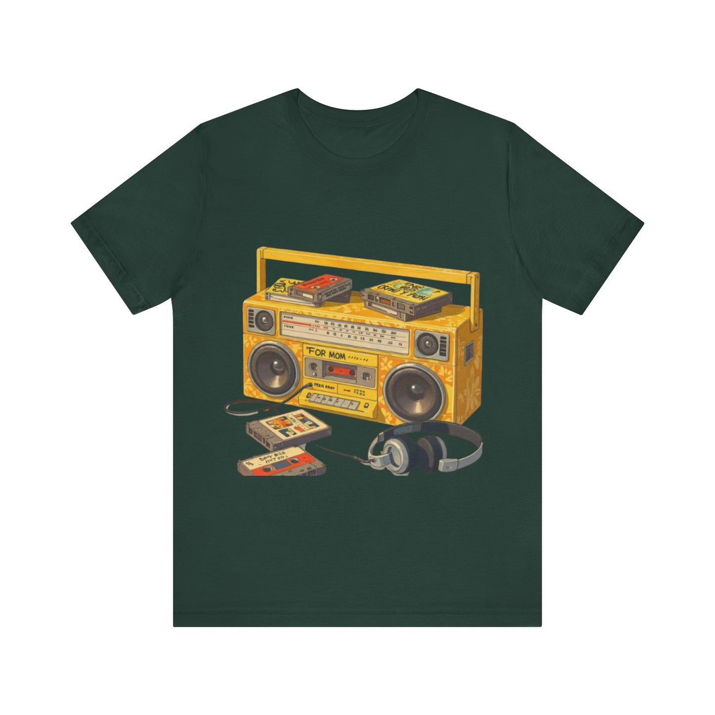 Back to the 90s: Boombox & Tapes – Unisex Jersey Tee