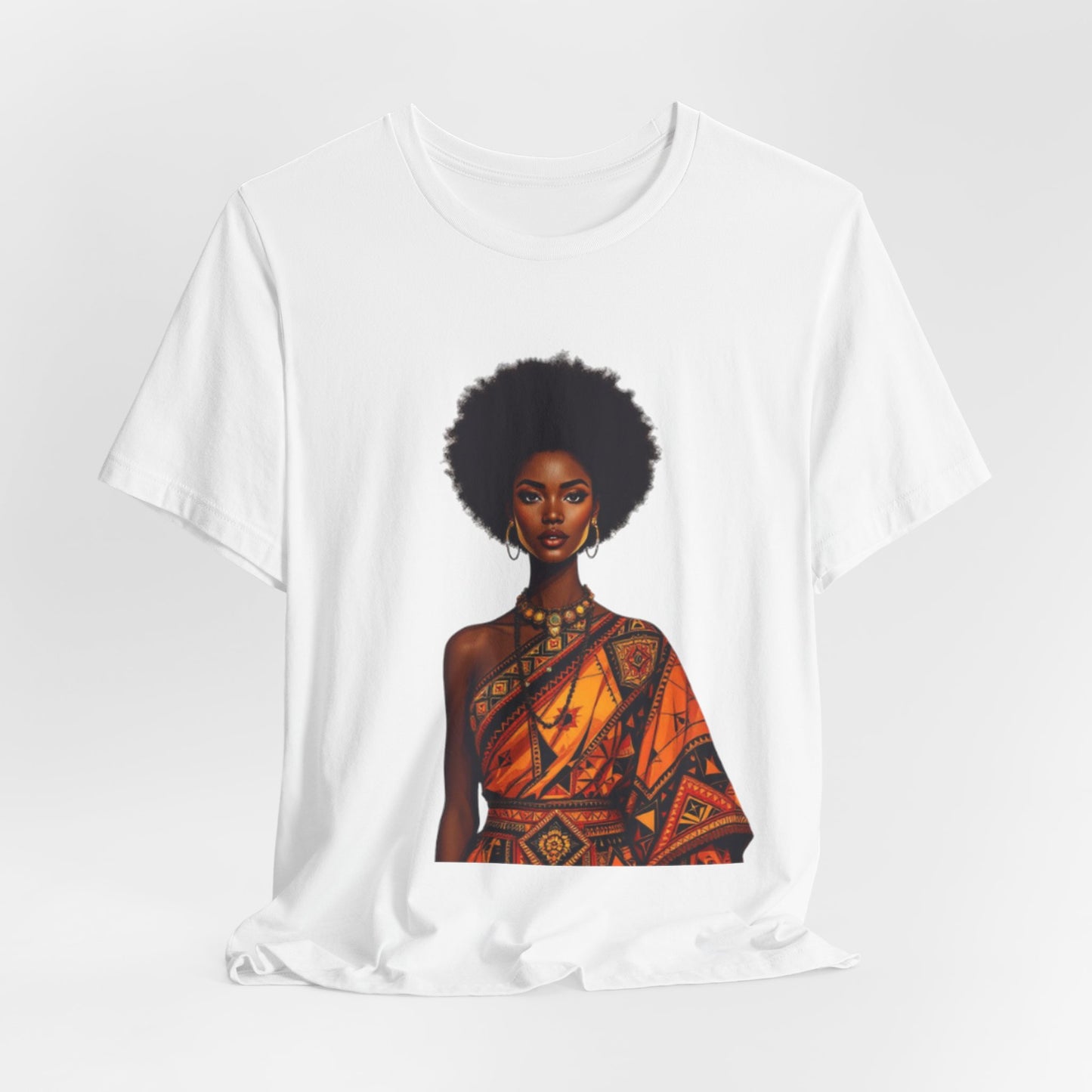 Roots of Pride: Afro Beauty in Tradition – Unisex Jersey Tee