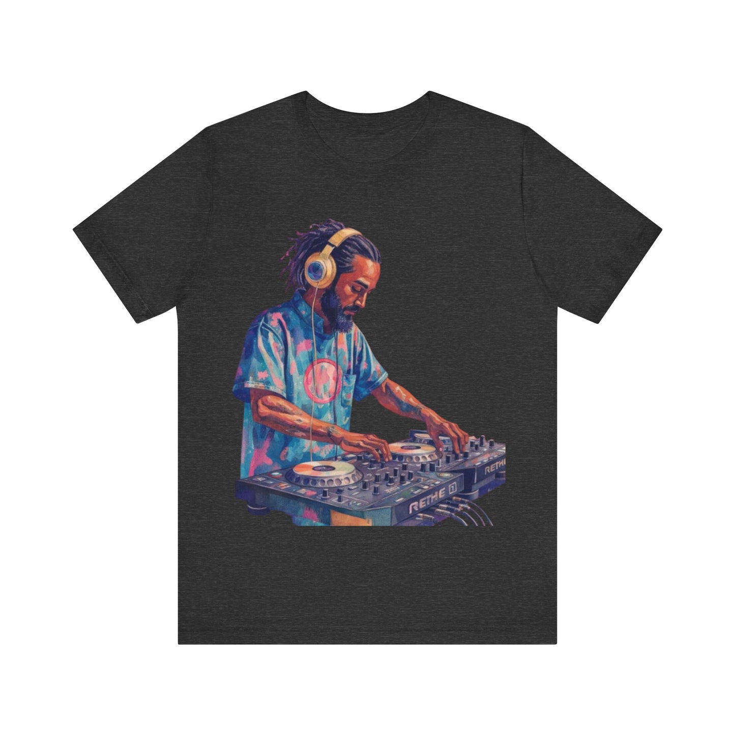 Spin & Flow: Afrocentric DJ Energy – Unisex Jersey Tee