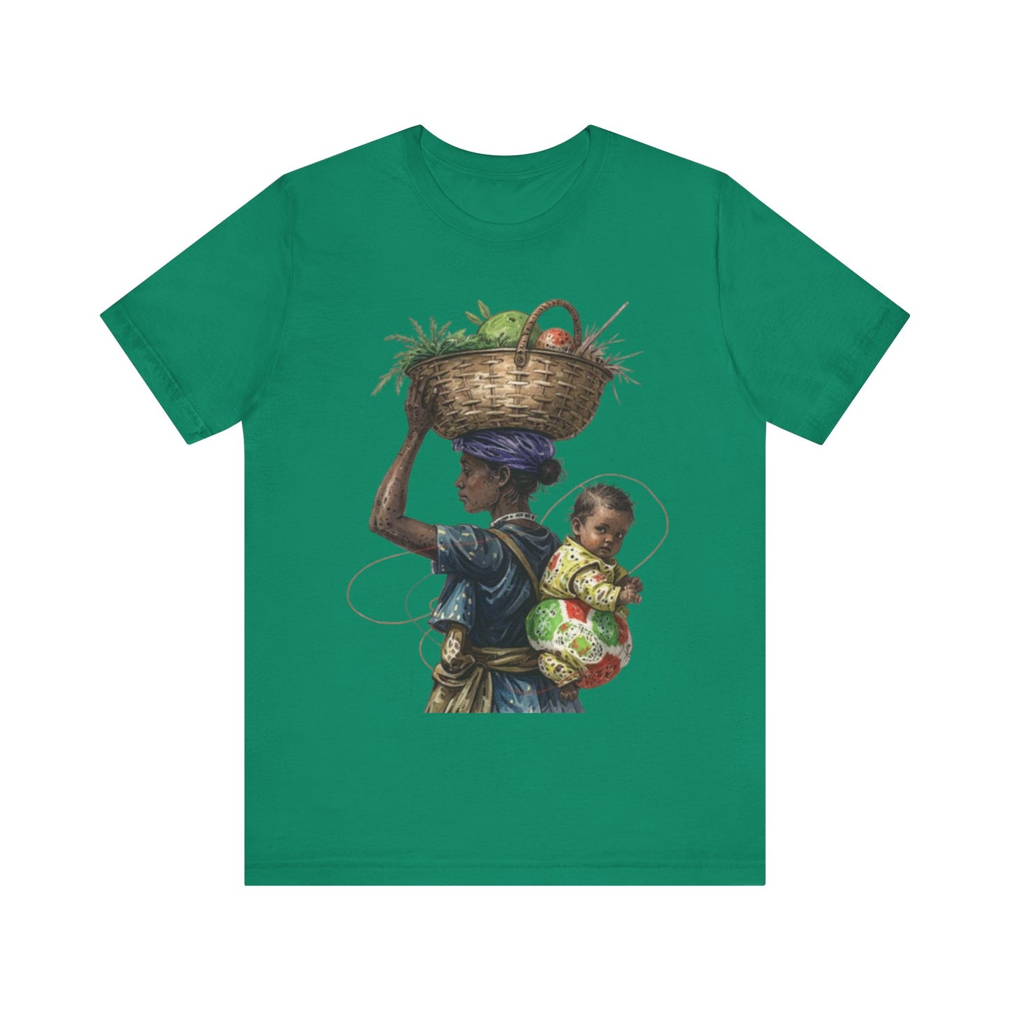 Carrying the Future: An African Mother’s Journey – Unisex Jersey Tee
