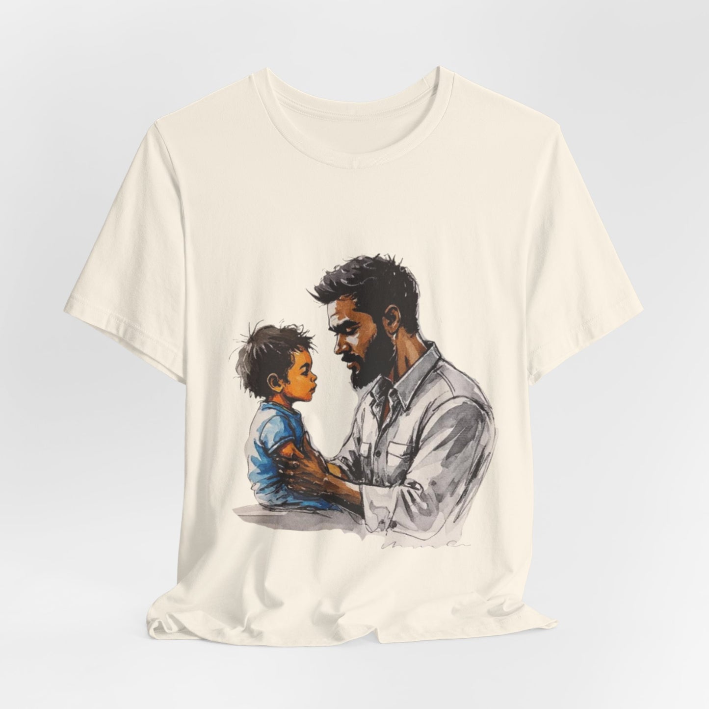 Heart of Fatherhood: A Timeless Bond – Unisex Jersey Tee