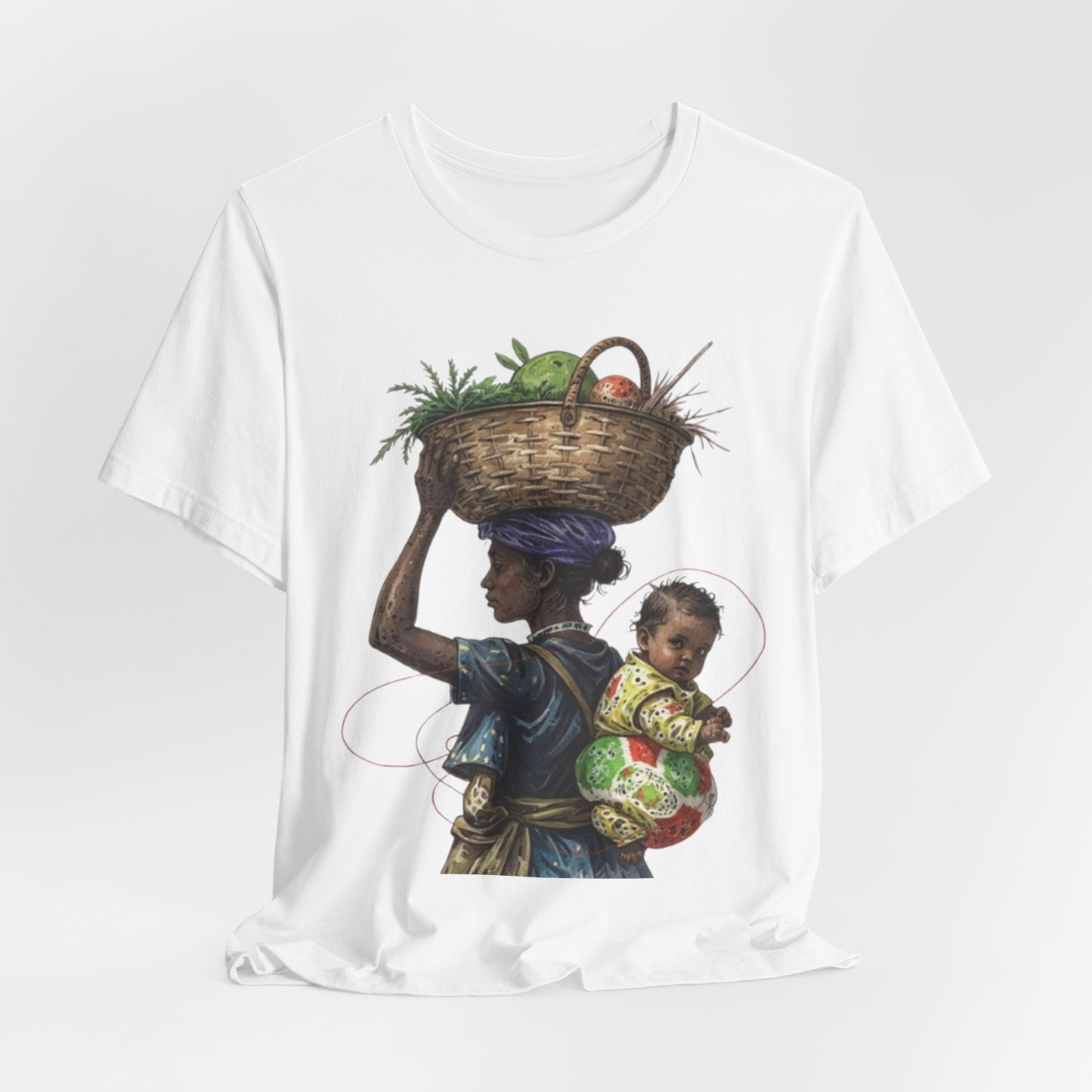 Carrying the Future: An African Mother’s Journey – Unisex Jersey Tee