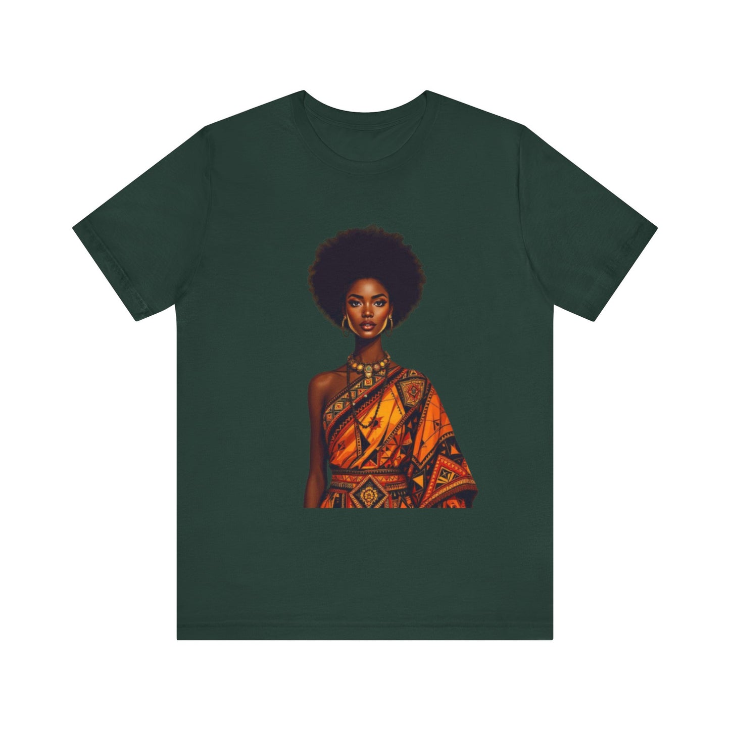 Roots of Pride: Afro Beauty in Tradition – Unisex Jersey Tee