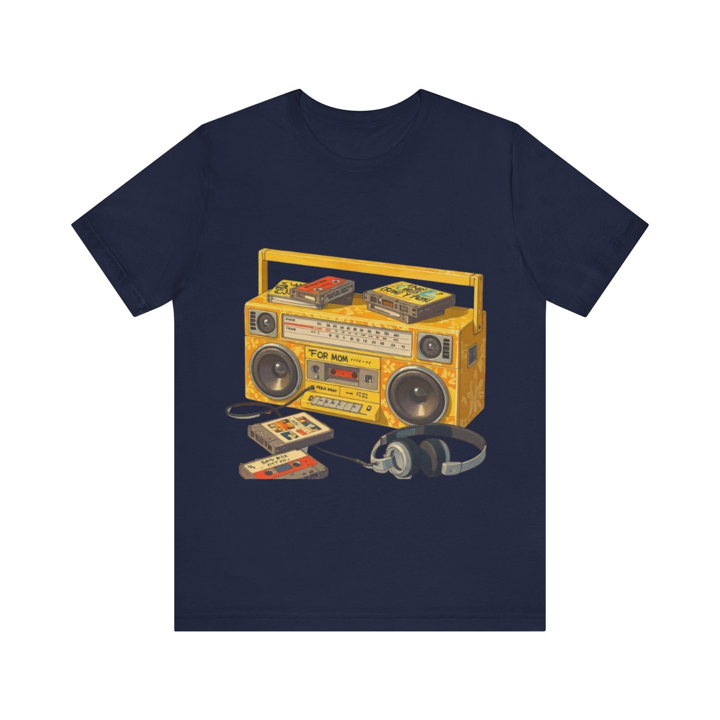 Back to the 90s: Boombox & Tapes – Unisex Jersey Tee