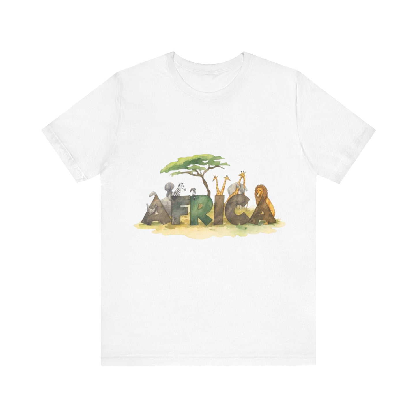 Wild Wonders: AFRICA in Nature’s Letters — Unisex Jersey Tee