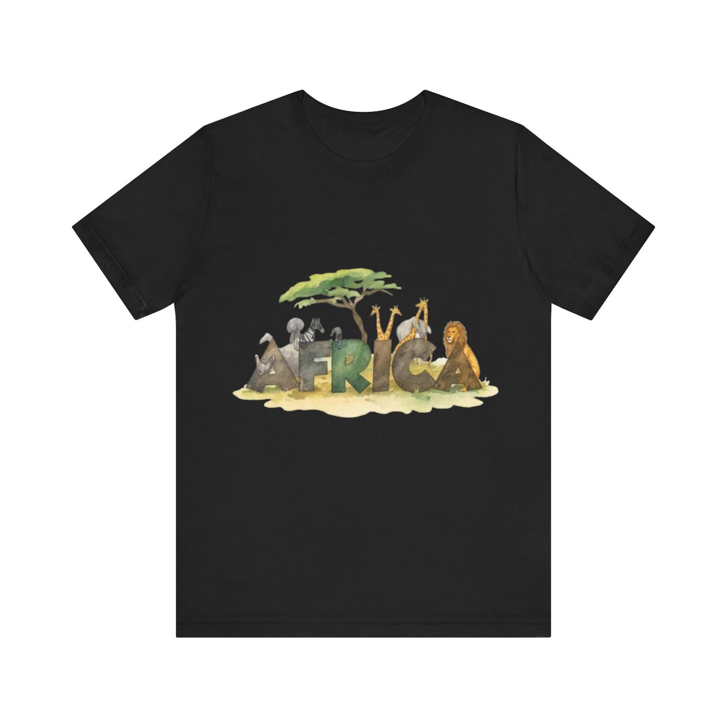 Wild Wonders: AFRICA in Nature’s Letters — Unisex Jersey Tee