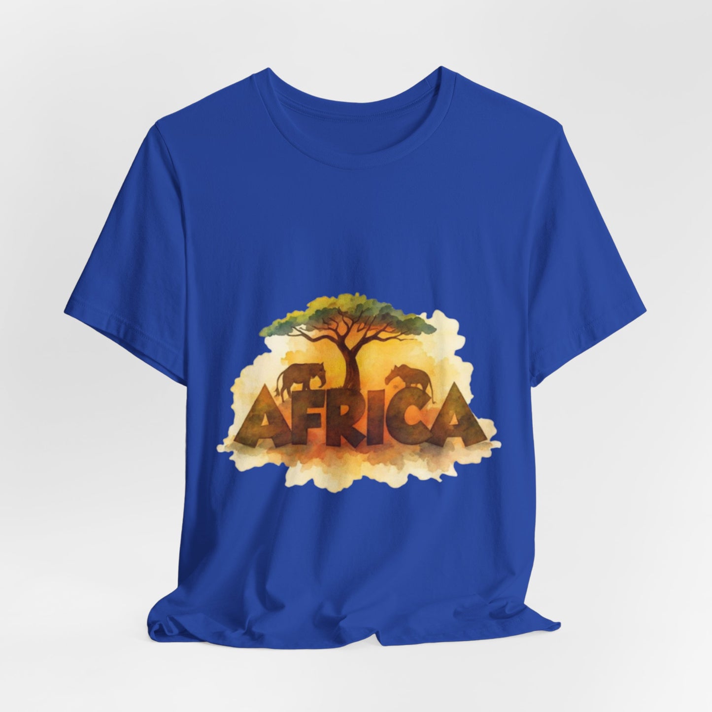 Savanna Spirit: Africa in Earth Tones – Unisex Jersey Tee
