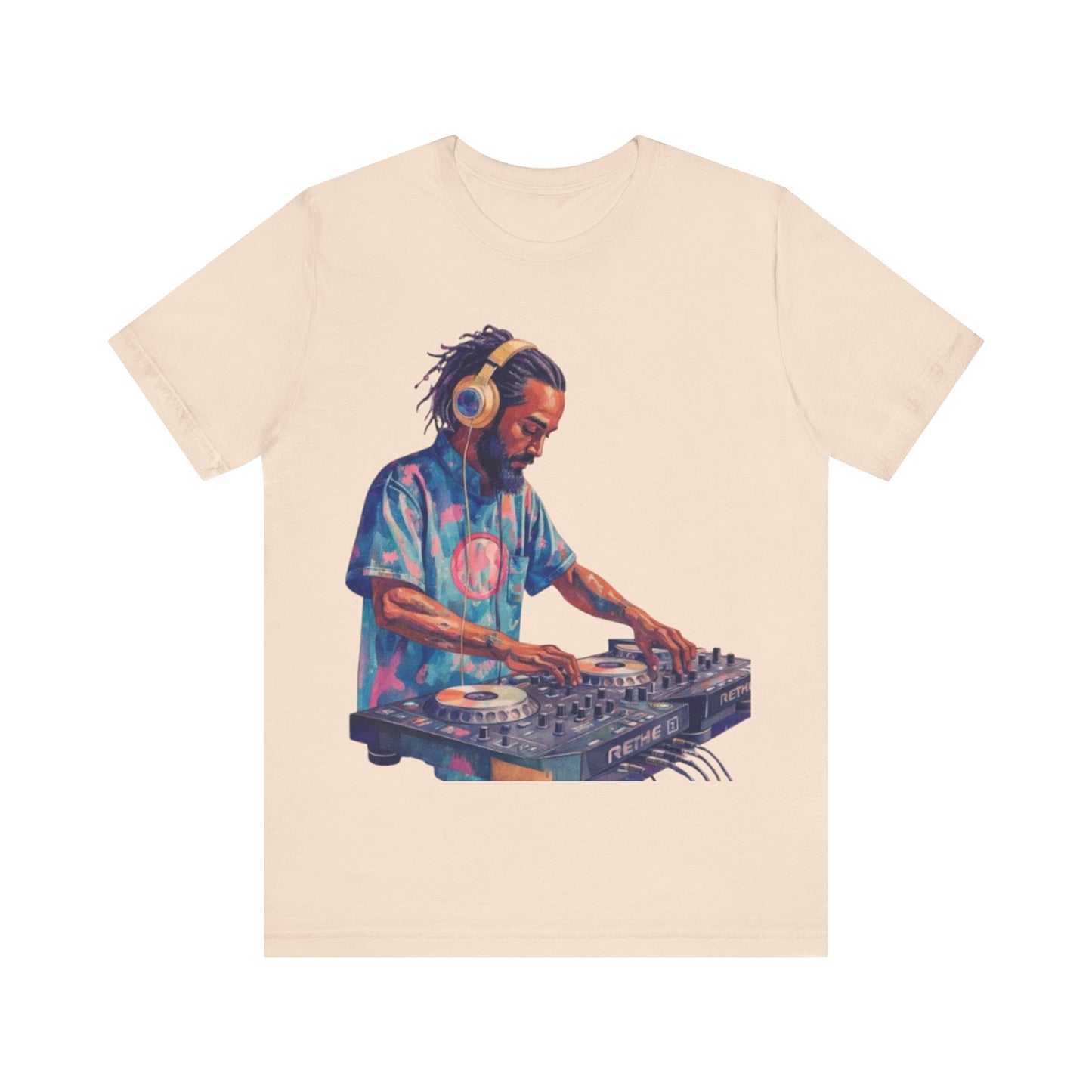 Spin & Flow: Afrocentric DJ Energy – Unisex Jersey Tee