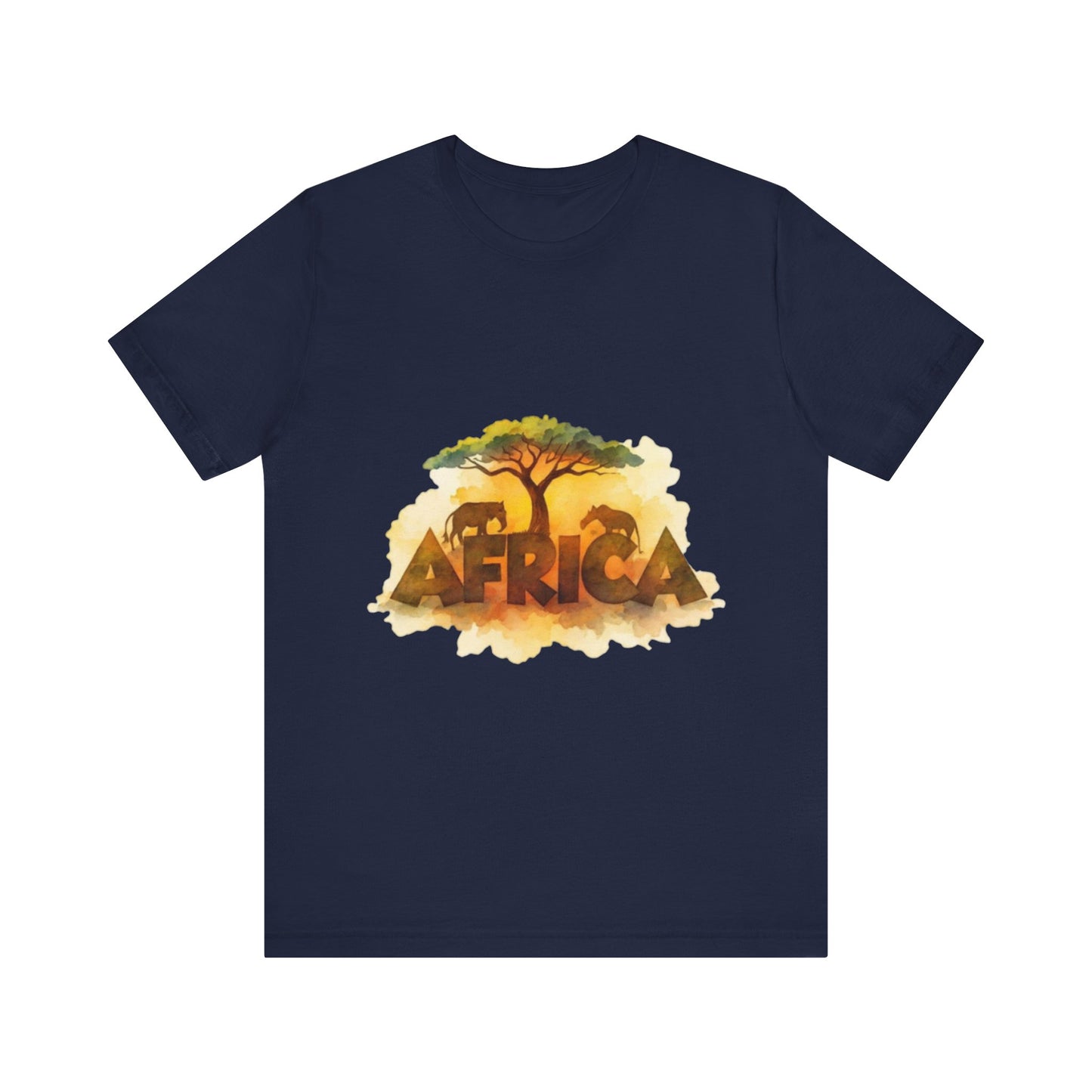 Savanna Spirit: Africa in Earth Tones – Unisex Jersey Tee