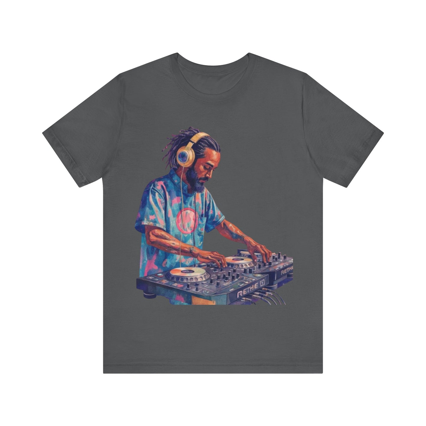 Spin & Flow: Afrocentric DJ Energy – Unisex Jersey Tee