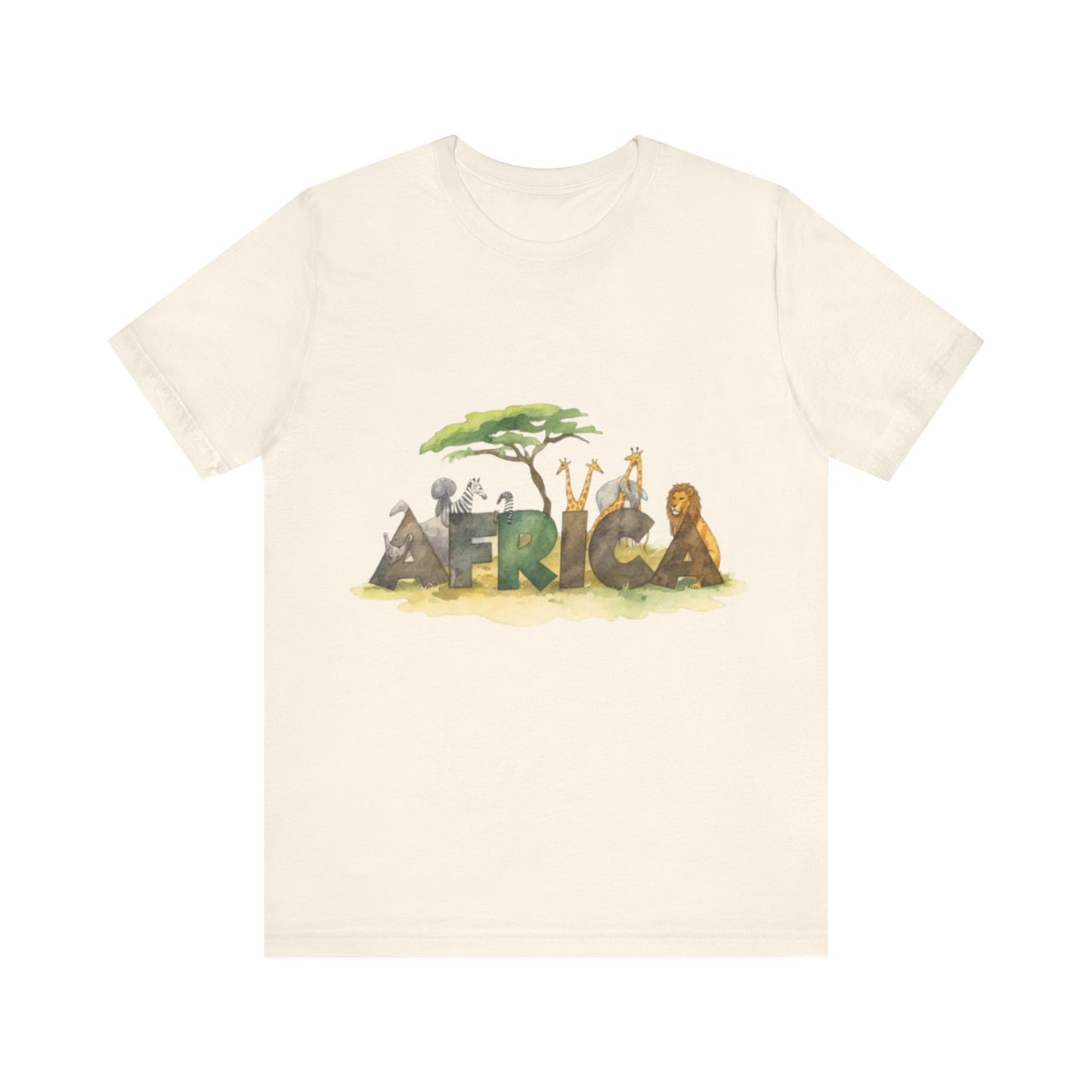 Wild Wonders: AFRICA in Nature’s Letters — Unisex Jersey Tee