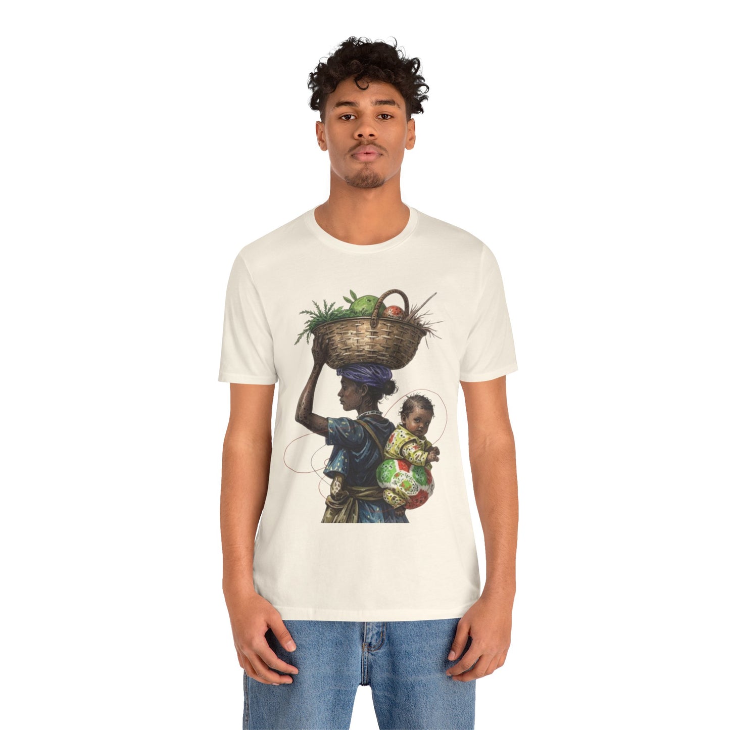 Carrying the Future: An African Mother’s Journey – Unisex Jersey Tee