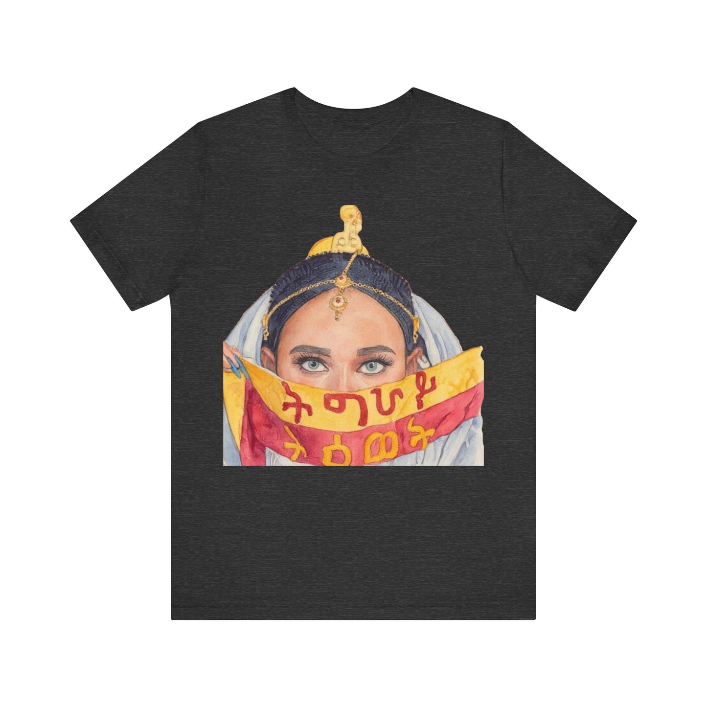 Golden Heritage – Tigrayan Woman’s Elegance | Unisex Jersey Tee