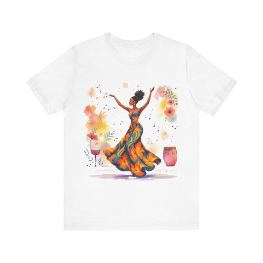 Rhythms of Joy: Afro Dance Celebration – Women’s Jersey Tee