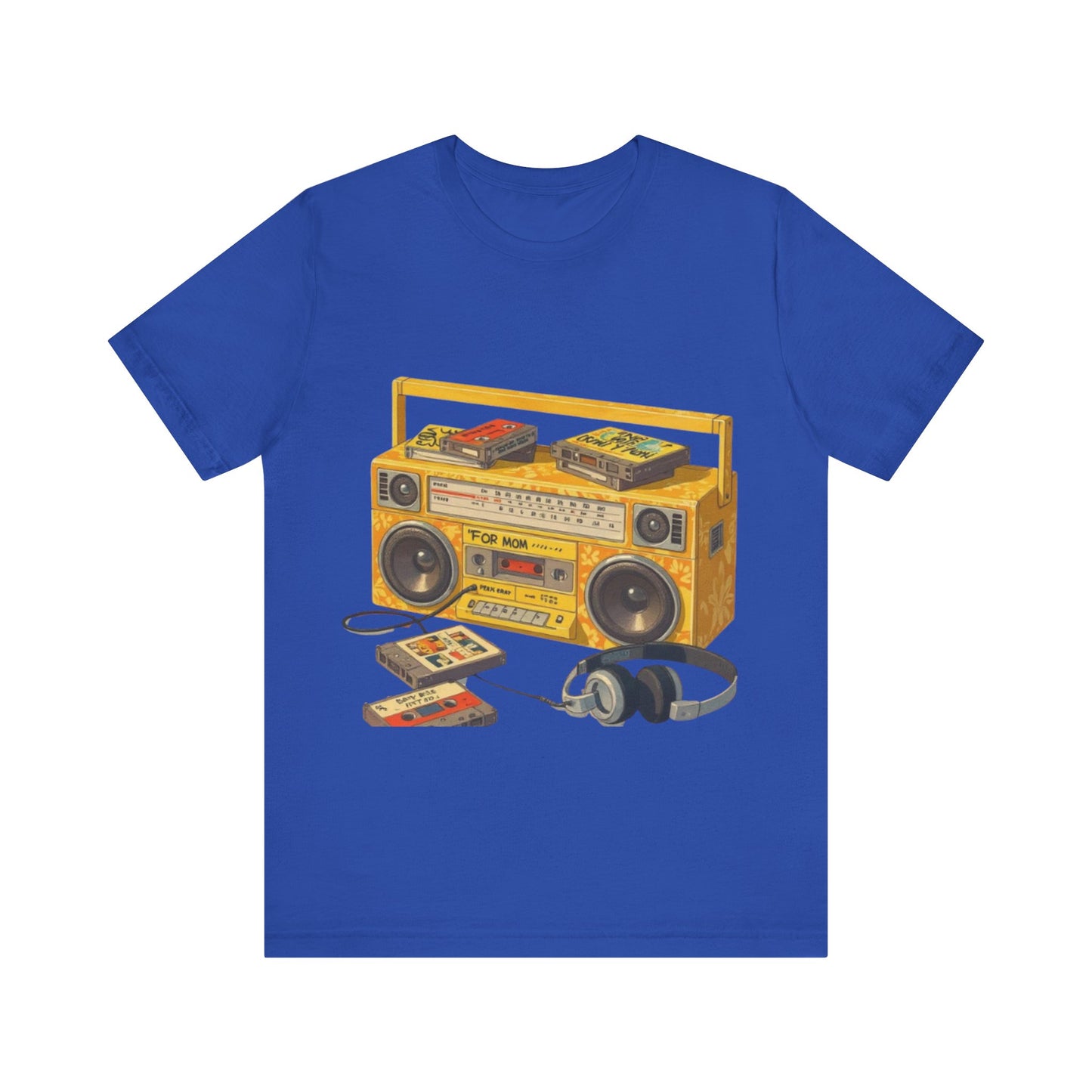 Back to the 90s: Boombox & Tapes – Unisex Jersey Tee