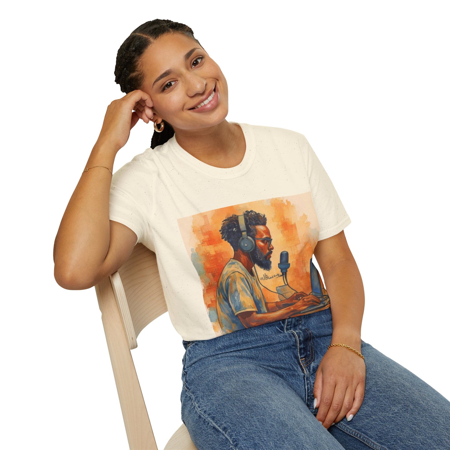 Creative Flow in Sound — Unisex Softstyle T-Shirt