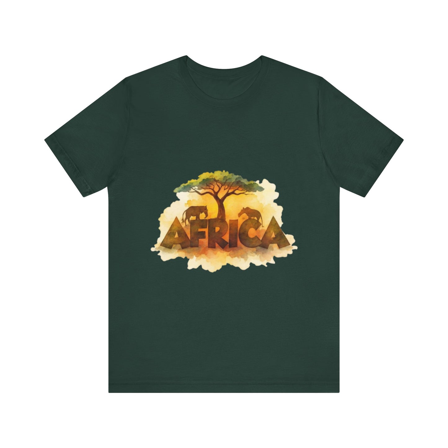Savanna Spirit: Africa in Earth Tones – Unisex Jersey Tee