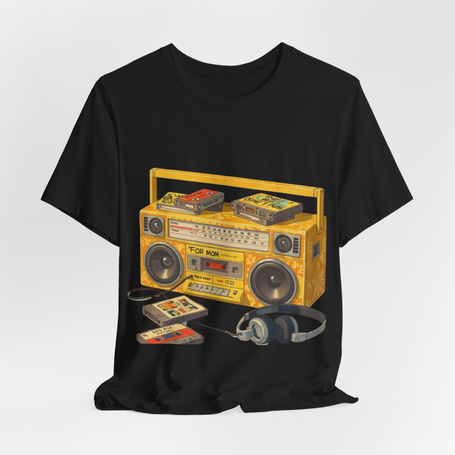 Back to the 90s: Boombox & Tapes – Unisex Jersey Tee