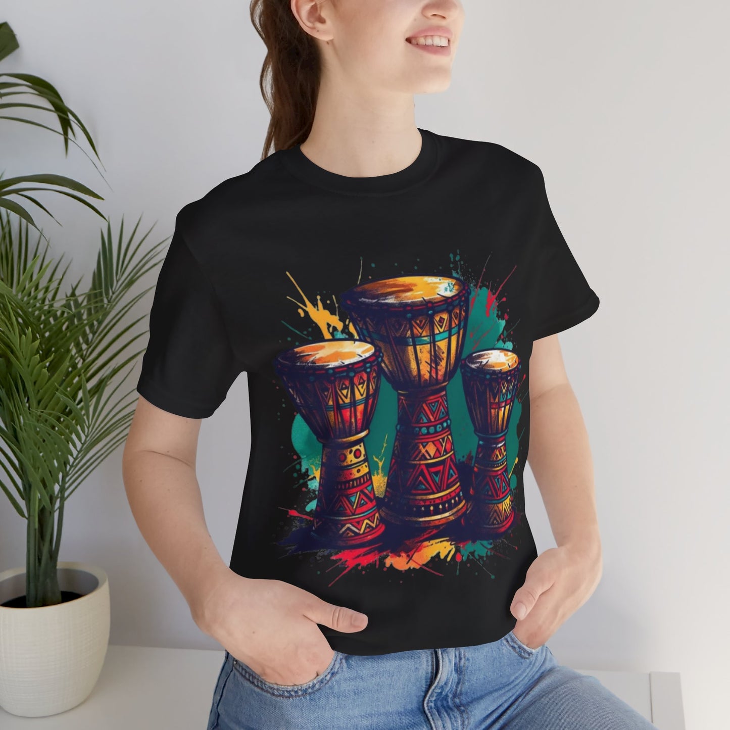 Drums of Africa: Sound in Motion – Unisex Jersey Tee