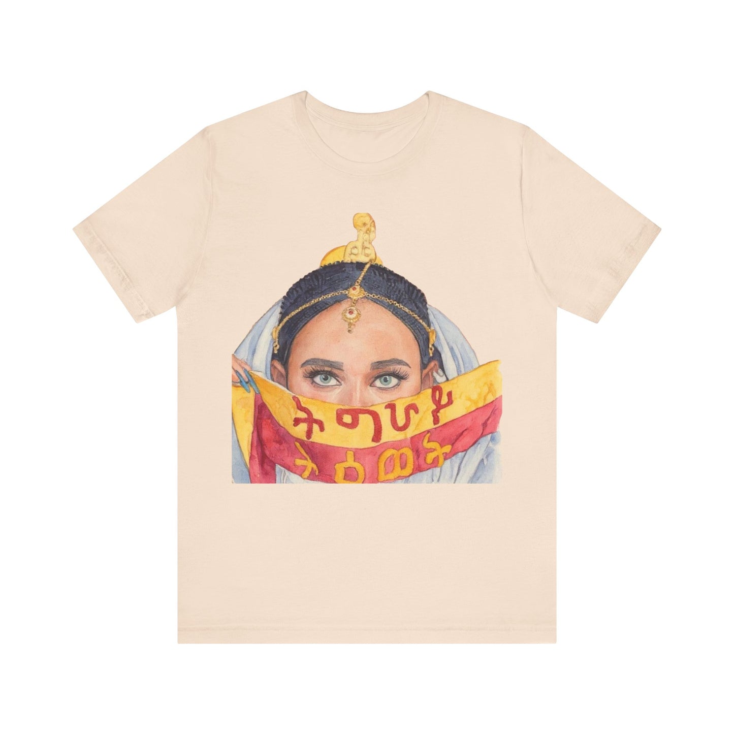 Golden Heritage – Tigrayan Woman’s Elegance | Unisex Jersey Tee
