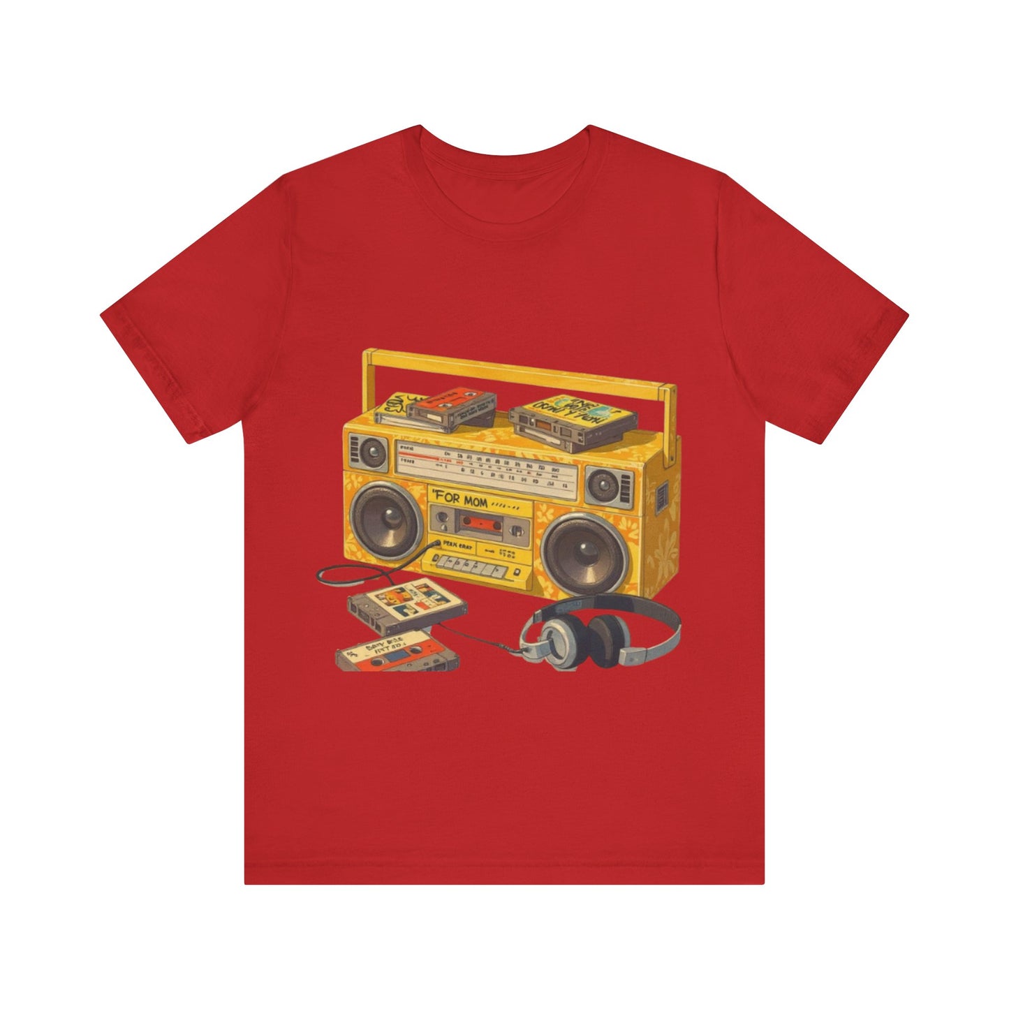 Back to the 90s: Boombox & Tapes – Unisex Jersey Tee