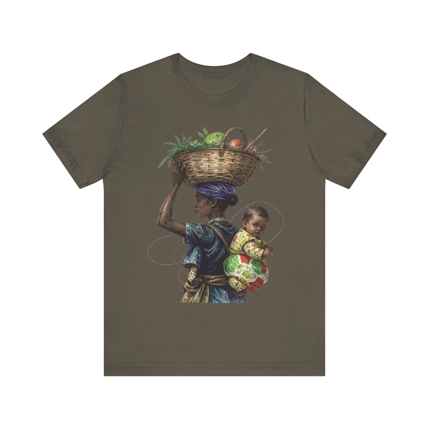 Carrying the Future: An African Mother’s Journey – Unisex Jersey Tee