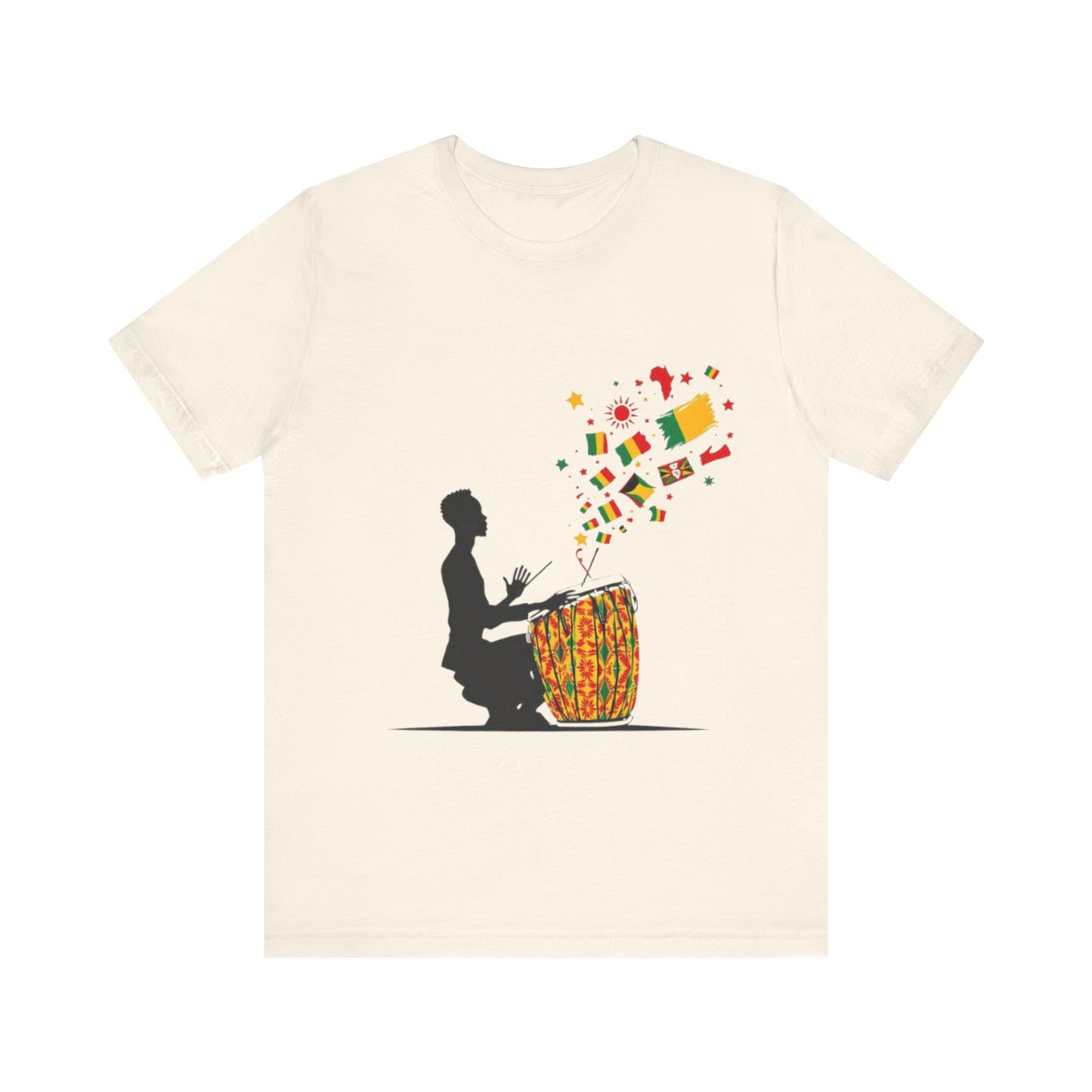 African Drum Burst Unisex T-Shirt