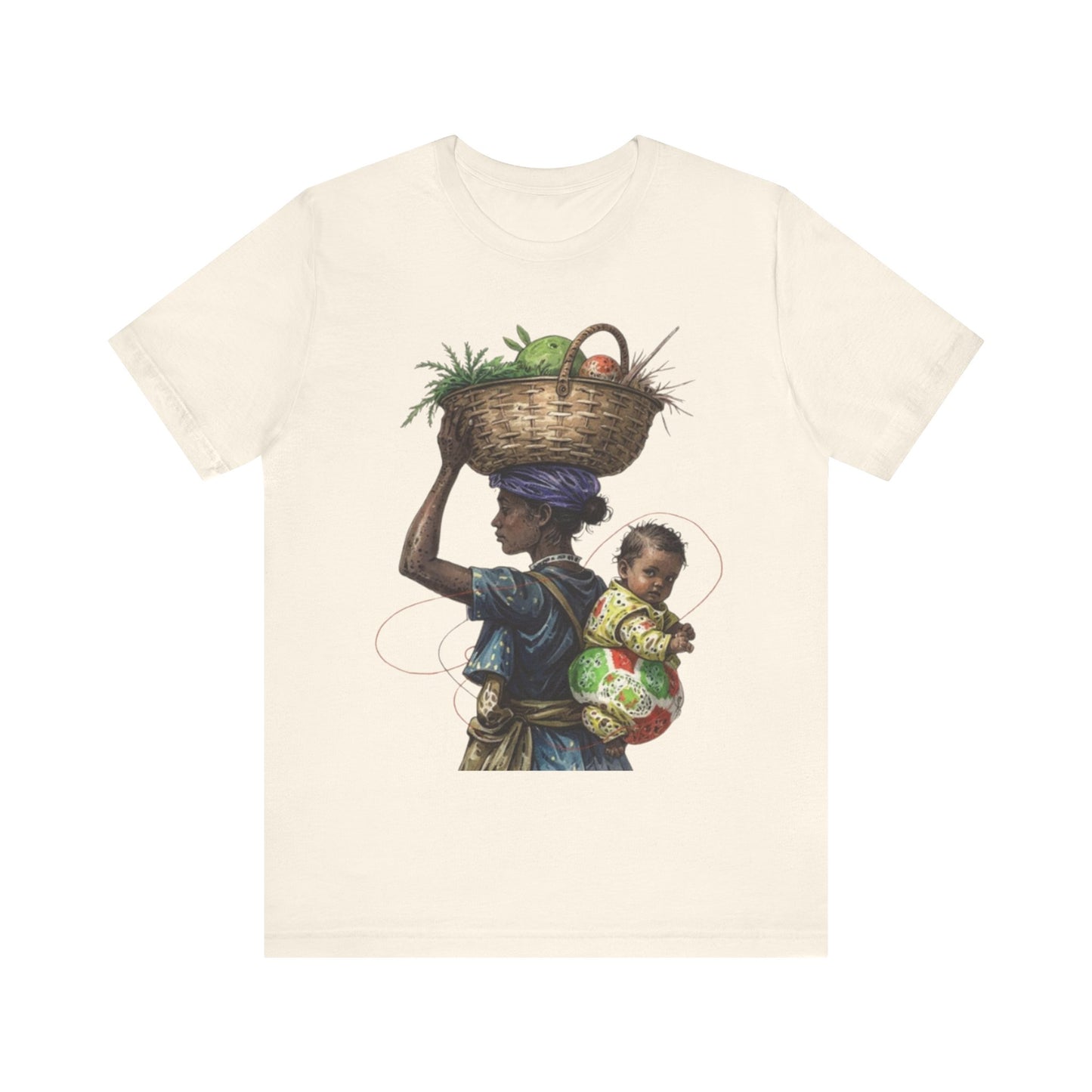 Carrying the Future: An African Mother’s Journey – Unisex Jersey Tee