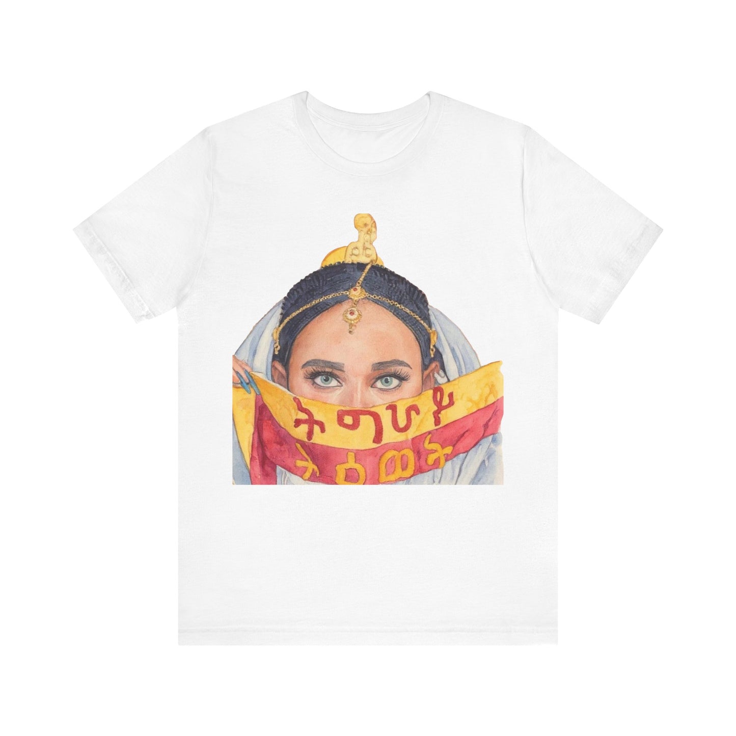 Golden Heritage – Tigrayan Woman’s Elegance | Unisex Jersey Tee