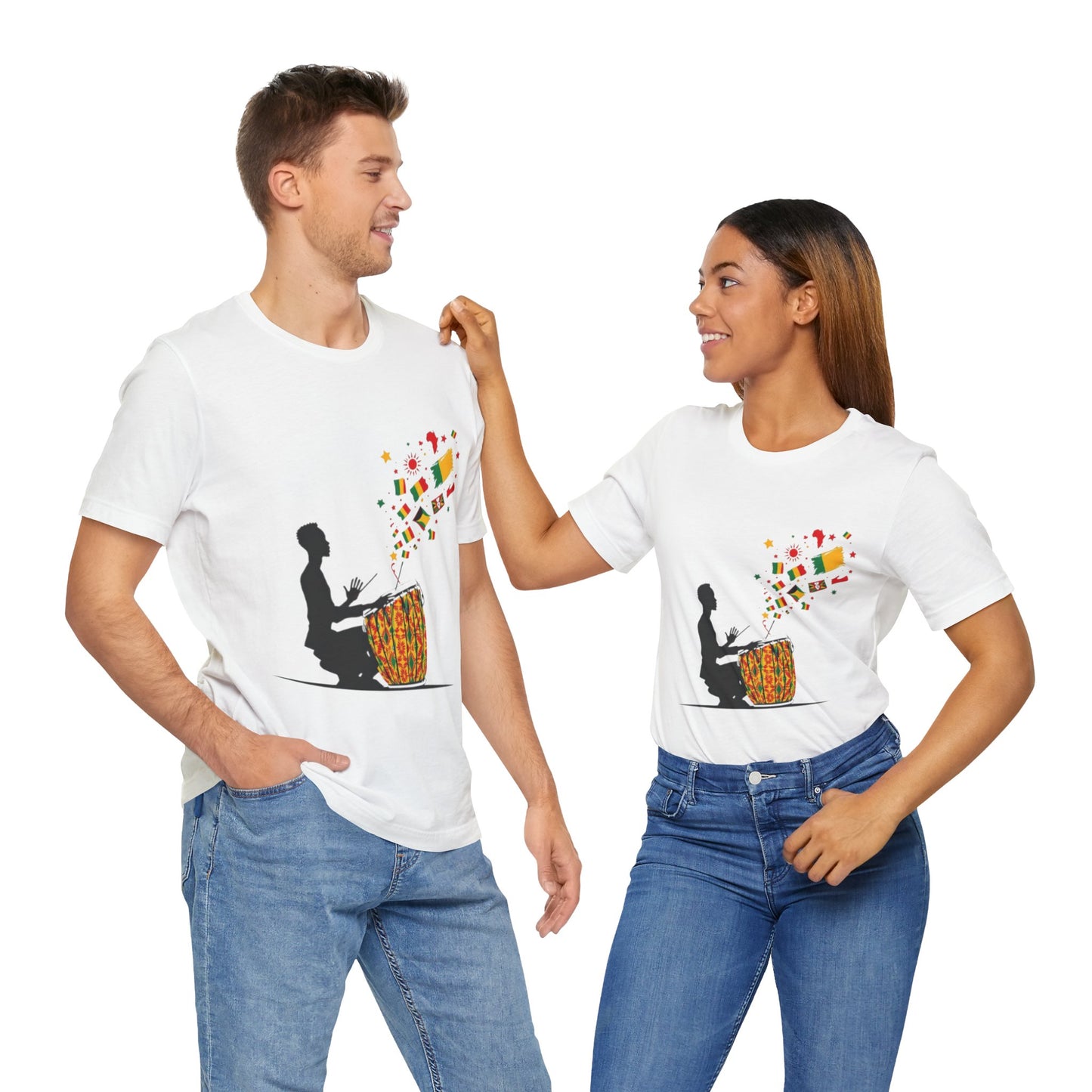 African Drum Burst Unisex T-Shirt