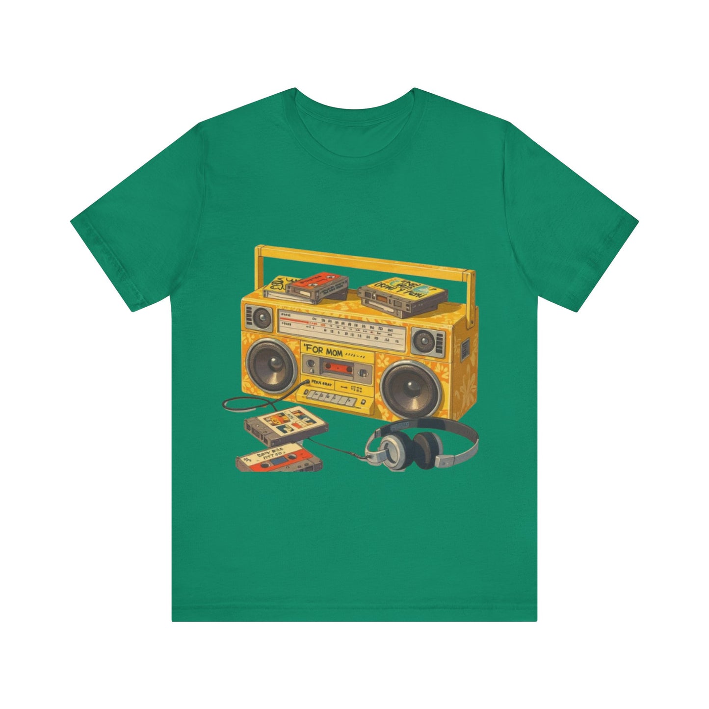 Back to the 90s: Boombox & Tapes – Unisex Jersey Tee