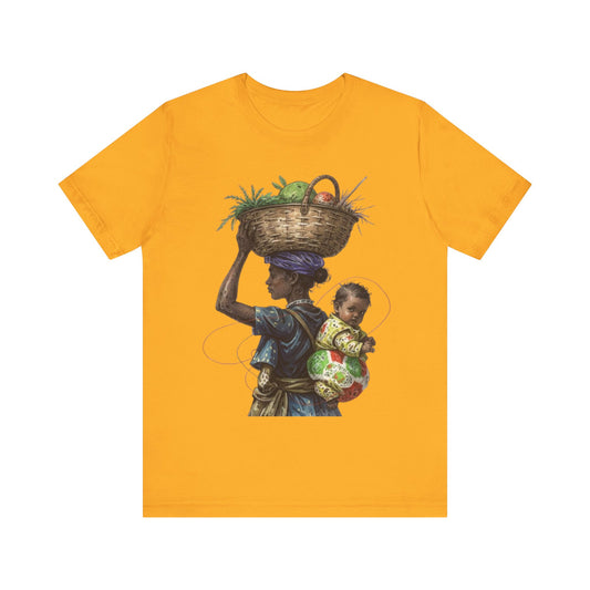 Carrying the Future: An African Mother’s Journey – Unisex Jersey Tee