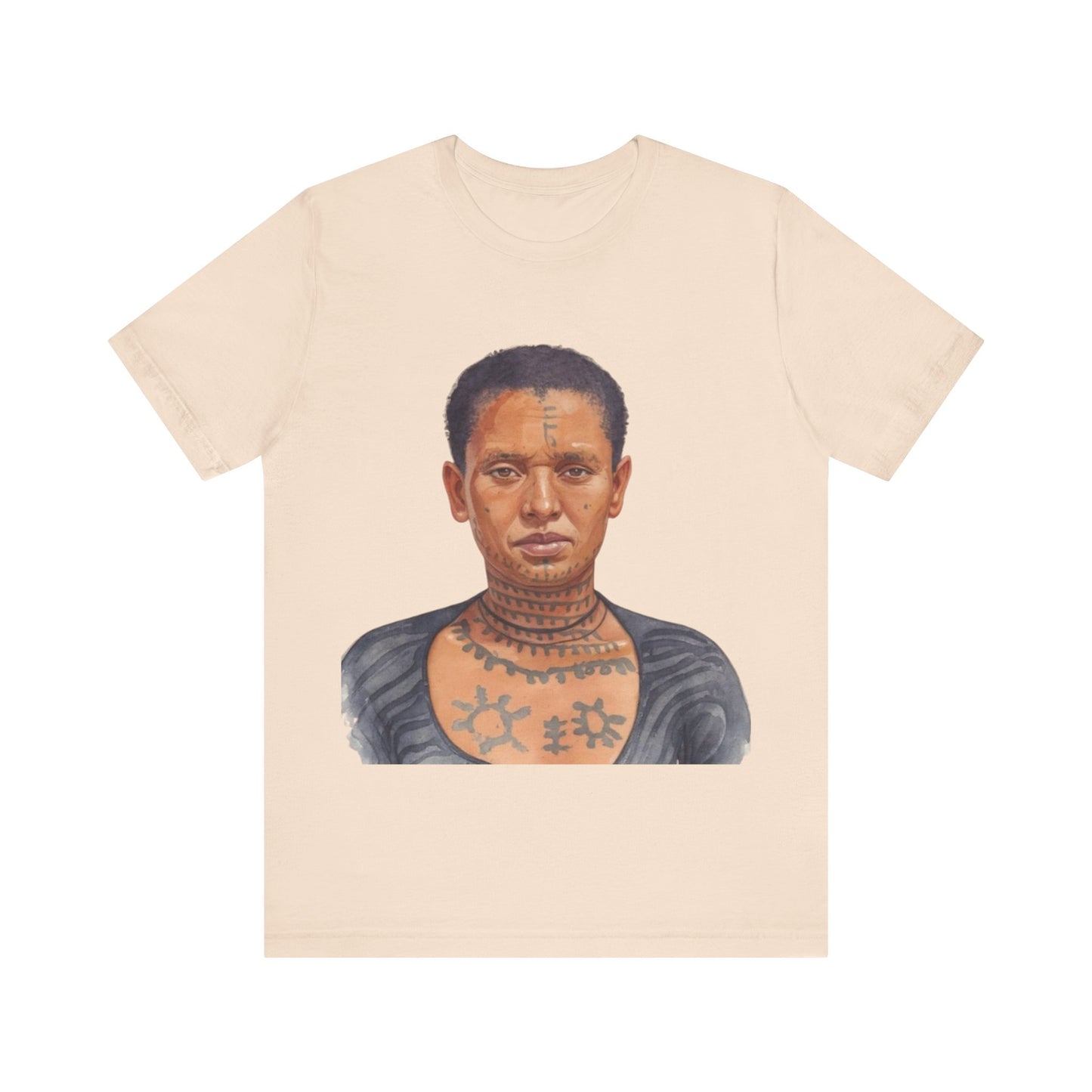 Heritage in Ink: Ethiopian Niksat Tattoos – Unisex Jersey Tee