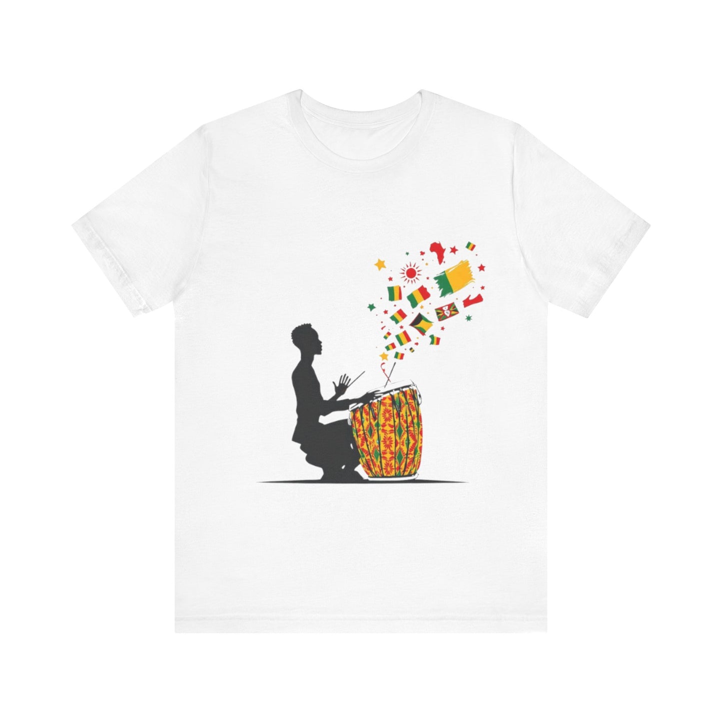 African Drum Burst Unisex T-Shirt