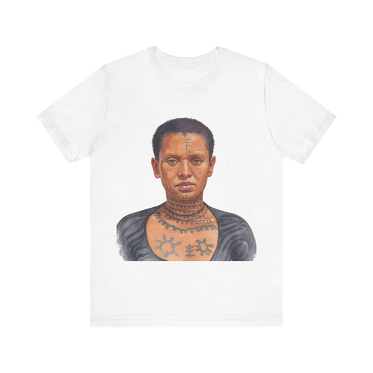 Heritage in Ink: Ethiopian Niksat Tattoos – Unisex Jersey Tee